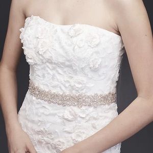 David’s bridal wedding dress belt